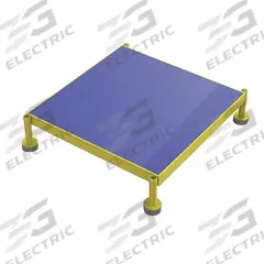 TRI-ARC Adjustable Height Work Platform: 8 in Platform Ht - Max, 24 in Platform Wd, Steel, Adj Ht (MPN MCOS24245). Key specifications — Brand: TRI-ARC; Color: Blue; Tread Type: Antifatigue Mat.