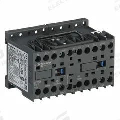 SCHNEIDER Miniature IEC Magnetic Contactor: Reversing, 3 Poles, 3NO Contacts, 6 A, 110V AC Coil (MPN LC2K0601F7). Key specifications — Brand: SCHNEIDER; Integrated Surge Suppression: No.