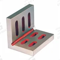 SUBURBAN Angle Plate: Cast Iron, 10 in L x 6 in W x 8 in H, 0.002 in Square & Parallel, Machined (MPN SAO-100806). Key specifications — Hole Style: (13) 11/16 in; Parallelism: 0.002 in; Brand: SUBURBAN; Flatness: 0.002 in.