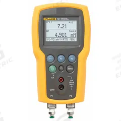 FLUKE Handheld Pressure Calibrator: FLUKE-721-1601, HART, Included, Carrying Case/Test Leads, IP40. Key specifications — Manufacturer Part Number: FLUKE-721-1601; Pressure Measuring Units: psi; Brand: FLUKE; Includes: Test Leads; Pressure Measurement Accuracy: 0.025% Full Scale; Communication Protocol: HART; Intrinsic Safety: No.