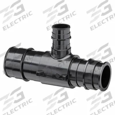 ZURN Barbed Tee: Polymer, Expansion, 1 1/2 in ID - Expansion Polymer Barbed Tube Fittings