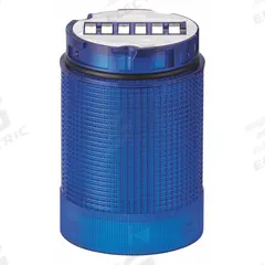 WERMA Tower Light Module: Flashing/Steady, 24V AC/24V DC, Blue, 40 mm Overall Dia, 59 mm Overall Ht (MPN 63451075). Key specifications — Brand: WERMA; Compatible with Series: KombiSIGN 40; Lens Color: Blue; Operating Voltage: 24V DC; Manufacturer Part Number: 63451075.