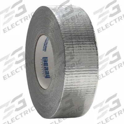 POLYKEN Duct Tape: Light Duty, Silver, 1 7/8 in Wd, 60 1/8 yd Lg, 11 mil Thick - Metalized Duct Tape