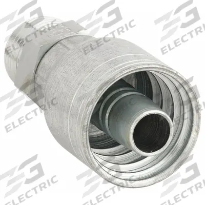 AEROQUIP Hydraulic Crimp Fitting: Steel x Steel, Straight, -4 For Hose Dash Size - Aeroquip Crimp Hydraulic Hose Fittings with ORS Connection