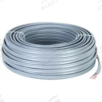 ROMEX Underground Feeder Cable: UF-B, 10 AWG, 2 Conductors, Black/White, 250 ft Overall Lg, Gray (MPN 13056755). Key specifications — Grounding Conductor Insulation Color: Bare; Grounding Conductor Insulation Material: Uninsulated; Grounding Conductor Size: 10 AWG; Standards: UL 83; Manufacturer Part Number: 13056755; Brand: ROMEX; Grounding Conductor Material: Copper; Includes Grounding Conductor: Yes.