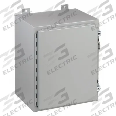 HOFFMAN Enclosure: Steel, 20 in x 16 in x 12 in, NEMA 12/13, Solid Cover - Steel Dust-Tight Enclosures