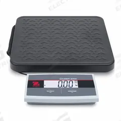 OHAUS Shipping Scale: 150 lb Wt Capacity - Imperial, 12 5/8 in Weighing Surface Dp, kg/lb, LCD (MPN i-C31M75R). Key specifications — attr1359871: 0.1 lb/0.05 kg; attr1359893: Steel.