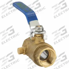 APPROVED VENDOR Manual Two-Way Ball Valve: 3/4 in, Brass, Straight, FNPT x FNPT, Full Port Ball Port (MPN 1PYP1). Key specifications — Brand: APPROVED VENDOR; Handle: Lever.