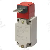 OMRON Safety Interlock Switch: D4BS Series, 2NC (MPN D4BS-4AFS-NPT). Key specifications — Brand: OMRON; Manufacturer Part Number: D4BS-4AFS-NPT; Actuating Key Type: Flat; Key Hole Location: Front; Series: D4BS; Terminal Connection Type: M20.