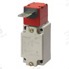 OMRON Safety Interlock Switch: D4BS Series, 2NC (MPN D4BS-4AFS-NPT). Key specifications — Brand: OMRON; Manufacturer Part Number: D4BS-4AFS-NPT; Actuating Key Type: Flat; Key Hole Location: Front; Series: D4BS; Terminal Connection Type: M20.