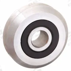 PBC LINEAR V-Guide Wheel Bearing: 1.803 in OD, 303 Stainless Steel, For Size 3 V-Guide Rails, VWSS3. Key specifications — Material: 303 Stainless Steel; Lubrication: Permanently Greased; For Use With: V-Guide Rail; Manufacturer Part Number: VWSS3; Brand: PBC LINEAR; Size: 3; Bearing Protection: Sealed; For Rail Size: Size 3 V-Guide.