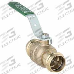 VIEGA PROPRESS Manual Two-Way Ball Valve: 1 in Size, Bronze, Straight, Press x Press, Two-Piece (MPN 79930). Key specifications — Brand: VIEGA PROPRESS; Handle: Lever.