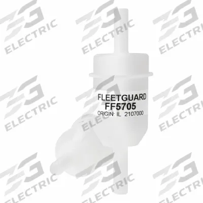 FLEETGUARD Automotive Fuel Filter: 10 1/8 in Overall Lg, Diesel Fuel, Diesel - In-Line Fuel Filters
