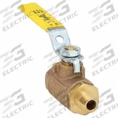 APOLLO Manual Two-Way Ball Valve: 1/4 in, Bronze, Straight, 600 psi Max. Pressure (CWP), Std Port (MPN 7080101). Key specifications — Brand: APOLLO; Handle: Lever.
