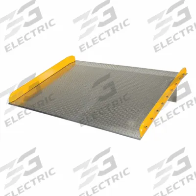 VESTIL Alum Dockboard Stl Curb: 20,000 lb Load Capacity, 72 in Overall Lg - Dock Boards