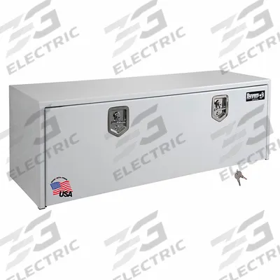 BUYERS PRODUCTS Underbody Truck Box: Underbody Truck Box, Single Drop-Down Door Door, White - Single Drop-Down Door Boxes
