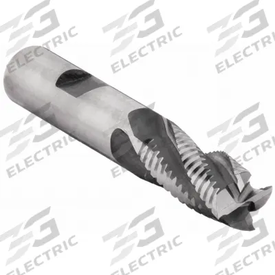 OSG Roughing End Mill: Cobalt, 4 Flute, 1/2" Mill Dia, 1/2" LOC, 2-1/2" OAL (MPN 4700000) - General Purpose Cobalt Roughing End Mills