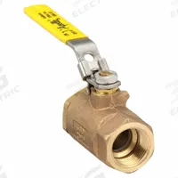 APOLLO Manual Two-Way Ball Valve: 1 in, Bronze, Straight, FNPT x FNPT, 600 psi Max. Pressure (CWP) (MPN 701052741). Key specifications — Brand: APOLLO; Handle: Locking Lever.