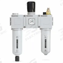 NUMATICS Filter/Regulator/Lubricator Assembly: 1/2 in NPT, 2,290 lpm, 10 bar Max Op Pressure, Mist (MPN A652A0000019367). Key specifications — attr109588: 652; attr109546: Manual - Semi-automatic Drain; attr109524: NUMATICS.