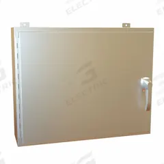 HAMMOND Electrical Enclosure: Stainless Steel, 24 in x 30 in x 8 in, NEMA 12/13/3R/4/4X, Solid Cover (MPN HW24308SSHK). Key specifications — Brand: HAMMOND; Closure Method: Handle; Enclosure Material: Stainless Steel.