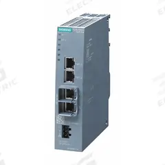SCALANCE Ethernet Switch: Unmanaged, DIN Rail, 4 Ports, RJ45, 10/100 Mbit/s, IP20 (MPN 6GK51040BA001SA2). Key specifications — Port Type: RJ45; Manufacturer Part Number: 6GK51040BA001SA2; Brand: SCALANCE; Features: LED Diagnostics; IP Rating: IP20; Maximum Input Voltage: 24V DC; Mounting Location: DIN Rail; Network Interface: 10/100 Mbit/s.