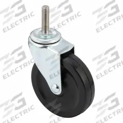 APPROVED VENDOR Stem Caster: Inch, Swivel, 4 in Wheel Dia., 1 in Wheel Wd, 4 13/16 in Mounting Ht (MPN P5S-R040G-ST76). Key specifications — Brand: APPROVED VENDOR; Thread Size: 7/16"-14; Roll Up: Swivel.