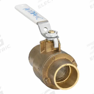 APOLLO Manual Two-Way Ball Valve: 1 1/4 in, Brass, Straight, Sweat x Sweat - Brass Ball Valves