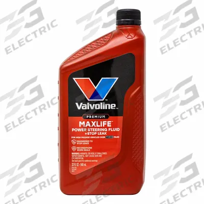 VALVOLINE Power Steering Fluid: MaxLife, 32 fl oz Container Size - Power Steering Fluids with Stop Leak