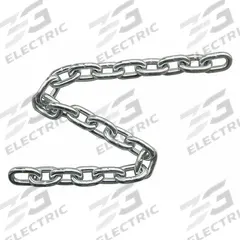 DAYTON Straight Chain: 1/4 in Chain Trade Size, 30 Chain Grade, Carbon Steel, Straight, Galvanized (MPN 1DJT9). Key specifications — Brand: DAYTON.