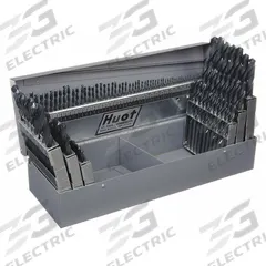 CHICAGO-LATROBE Jobber Length Drill Bit Set: 118 Pc, 1 mm to 13 mm by 0.1 mm, 118° Point (MPN 57727). Key specifications — attr1236168: Metal Index.
