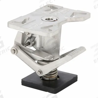 APPROVED VENDOR Adjustable-Height Floor Lock: For 6 in_8 in Wheel Dia - Heavy-Duty Adjustable-Height Floor Locks