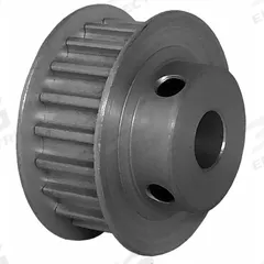 DAYTON Timing Pulley: Curvilinear, Fixed, For HTD Timing Belt Section, For 9 mm Belt Wd, 20 Teeth (MPN 20-5M09M6FA8). Key specifications — Brand: DAYTON; Finish: Clear Anodized; For Belt Series: Powerhouse®.