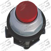 EATON Extended Push Button Operator: Non-Illuminated, Extended Profile, Metallic, 30 mm, 2NO/2NC (MPN HT8ABRF1Q1). Key specifications — Brand: EATON; Action: Momentary; Series: HT800; Push Button Material Type: Metallic.