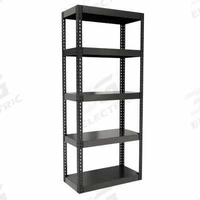 HALLOWELL Boltless Shelving: Standalone, Extra-Heavy-Duty, 36 in x 18 in, 84 in Overall Ht - Extra-Heavy-Duty Solid Steel Decking Boltless Shelving