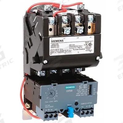 Siemens Magnetic Motor Starter: Non-Reversing, 3 Poles, NEMA Size 0, 18 A - Non-Reversing Starters with Electronic Overloads
