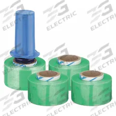 GOODWRAPPERS Stretch Wrap Film: 80 ga Gauge, 3 in Overall Wd, 1,000 ft Overall Lg, Green, 4 PK (MPN 15A888). Key specifications — Brand: GOODWRAPPERS; Color: Green.