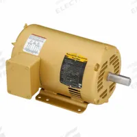 BALDOR General Purpose Motor: Rigid Base Mount, Open Drip Proof, 3 hp, 230/460V AC, 3,450 RPM (MPN EM3158T). Key specifications — Brand: BALDOR; Nameplate Voltage @ 60 Hz: 230/460V AC; Full Load Current @ 60 Hz: 7.6/3.8 A; Nameplate RPM @ 60 Hz: 3,450 RPM; Motor Enclosure: ODP.