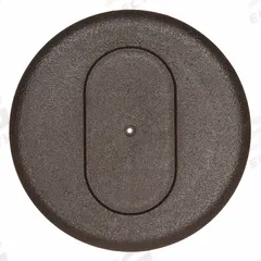 STEEL CITY Floor Box Cover and Carpet Flange: Round, Brown, Polycarbonate, 6 in Dia. x 5/8 in H (MPN P 68 DRC BRN). Key specifications — Brand: STEEL CITY; Color: Brown; Cover Shape: Round; Material: Polycarbonate.