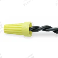 BUCHANAN Twist-On Wire Connectors: Yellow, Wire Sizes 14 AWG – 8 AWG, 600 V, 500, PK (MPN WT4-B). Key specifications — Brand: BUCHANAN; Maximum Wire Combination: (2) 12 AWG; Manufacturer Part Number: WT4-B; Minimum Wire Combination: (3) 20 AWG.