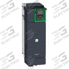 SCHNEIDER Variable Frequency Drive: In Phase Three, Out Phase Three, 60 hp, IP21, No Bypass, Compact (MPN ATV630D45N4). Key specifications — Style: Compact; Color: Black/Blue/Gray; Output Phase: Three.