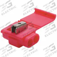 3M Insulation Displacement Connector: 2 Ports, Red, 22 AWG – 16 AWG Run Size Range, 1,000 V (MPN 557). Key specifications — attr1308123: 3M; attr1351571: No.