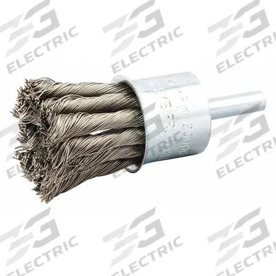 APPROVED VENDOR End Brush: Twisted Stainless Steel, 1 in Dia, 0.014 in Fill Dia - Heavy-Cleaning Brushes for Stainless Steel