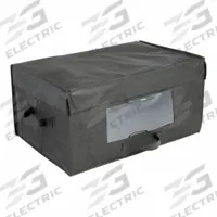 HOSPITALITY 1 SOURCE Blanket Box: 24 in Overall Lg, 15 in Overall Wd, 11 in Overall Ht, Black (MPN BLKTBOX-BL). Key specifications — Material: Nonwoven Fabric; Closure Style: Box Top; Color: Black.
