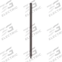GARLOCK SAFETY SYSTEMS Hinge Post: 40 in Post Ht, Galvanized, Steel, Silver (MPN 407184Z). Key specifications — Brand: GARLOCK SAFETY SYSTEMS; Compatible Brand and Series: Swing Gates; Product Type: Hinge Post; Compatible Manufacturer Model Number: 404656G; Finish: Galvanized; Post Material: Steel; Post Type: Hinge.