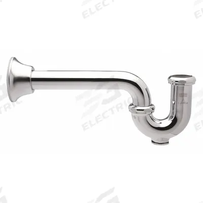 ZURN Trap: Cast Brass, Chrome-Plated, Silver, 1 1/4 in Nominal Pipe Size - P-Traps
