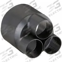 3M Heat Shrink Breakout Boot: 1 Pk, 4.9 in I.D. Before Shrinking, 2.32 in I.D. After Shrinking (MPN HDBB-345-1-250). Key specifications — Brand: 3M; Color: Black; _Pack Size: 1.