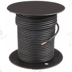 GROTE Primary Automotive Wire: GPT, 100 ft, 1 Conductor, 18 AWG, Black, 60 V Volt (MPN 87-9002). Key specifications — Brand: GROTE.