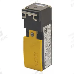EATON Safety Interlock Switch: LS-Titan Series, 1NO/1NC (MPN LS-S11-120AFT-ZBZ-X). Key specifications — Brand: EATON; Manufacturer Part Number: LS-S11-120AFT-ZBZ-X; Actuating Key Type: Elbowed; Key Hole Location: Front; Series: LS-Titan; Terminal Connection Type: Screw Terminals.