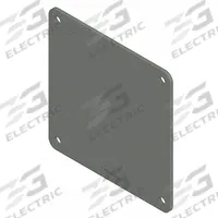 Wireway Closure Plate: 2 1/2 in Wd, 2 1/2 in Ht, 3 7/8 in Lg, Steel (MPN F22WP). Key specifications — Brand: HOFFMAN; With Knockouts: No.