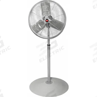 Dayton Freestanding Fan: 24 in Blade Dia, 2 Speeds, 1/3 hp Motor HP, Non-Oscillating - Standard Industrial Pedestal Fans